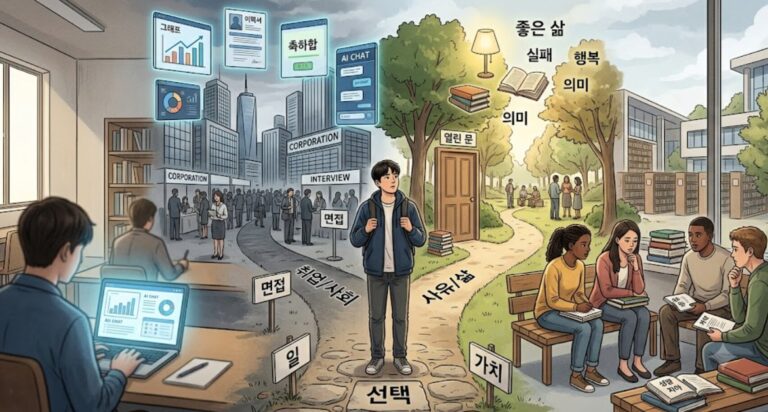 취업률 너머, 대학은 ‘살아갈 힘’을 가르치고 있는가